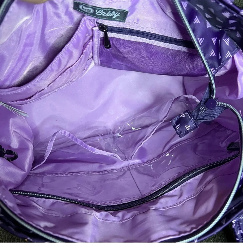 New Lug Cabby RFID Tote In Triangle Concord Purple
